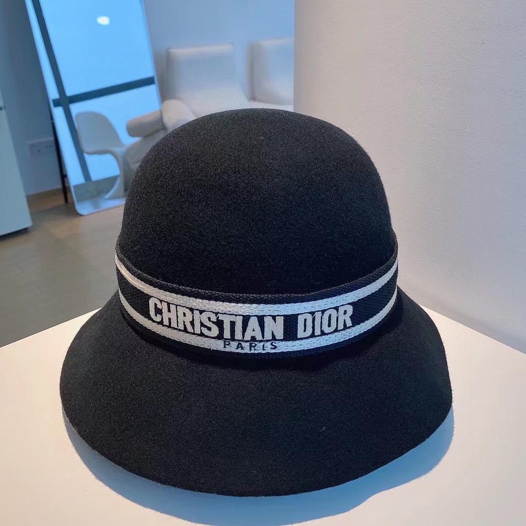 Dior Hats Bucket Hat Straw Hat Wool