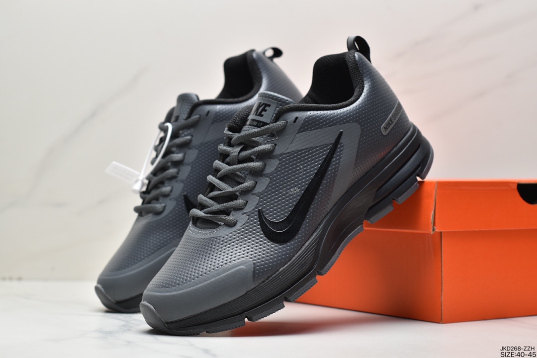 160 耐克NIKE ZOOM STRUCTURE +17轻质皮面透气休闲运动跑步鞋615588-011