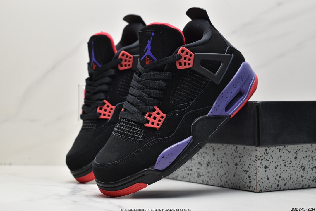 180 耐克Nike Wmns Air Jordan 4 Retro”Canyon Purple”AJ4代中帮皮鞋面CT8527-112
