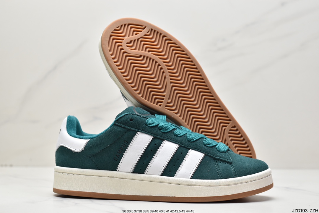 140 阿迪达斯Adidas Originals Campus 00s 学院系列面包风经典复古低帮百搭休闲运动板鞋“翻毛HR1467