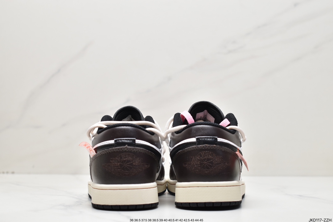 160 Nike Air Jordan 1 Low”Beige/Brown/Black” 米黄深棕黑绑绳DH9765-850