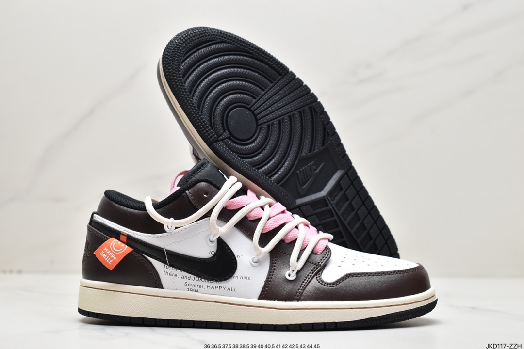 160 Nike Air Jordan 1 Low”Beige/Brown/Black” 米黄深棕黑绑绳DH9765-850