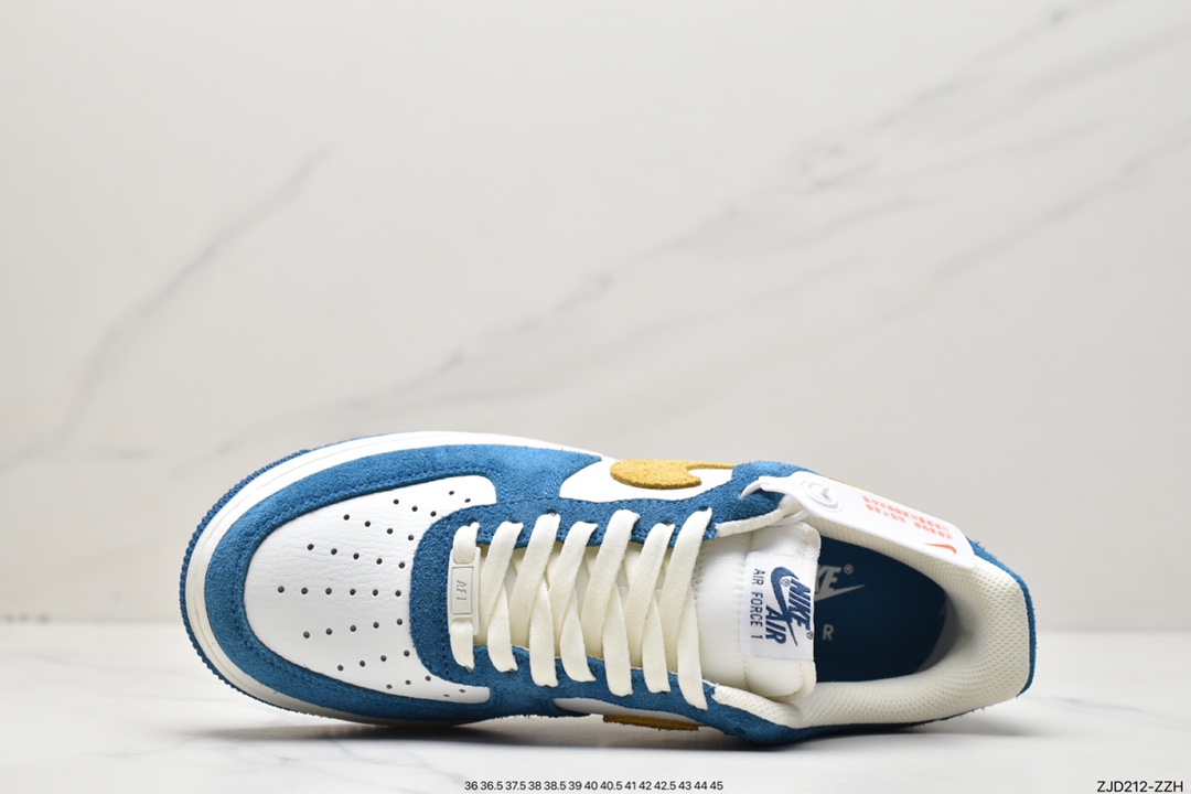 240 NK Air Force 1 空军一号BQ8988-103 麂皮蓝黄