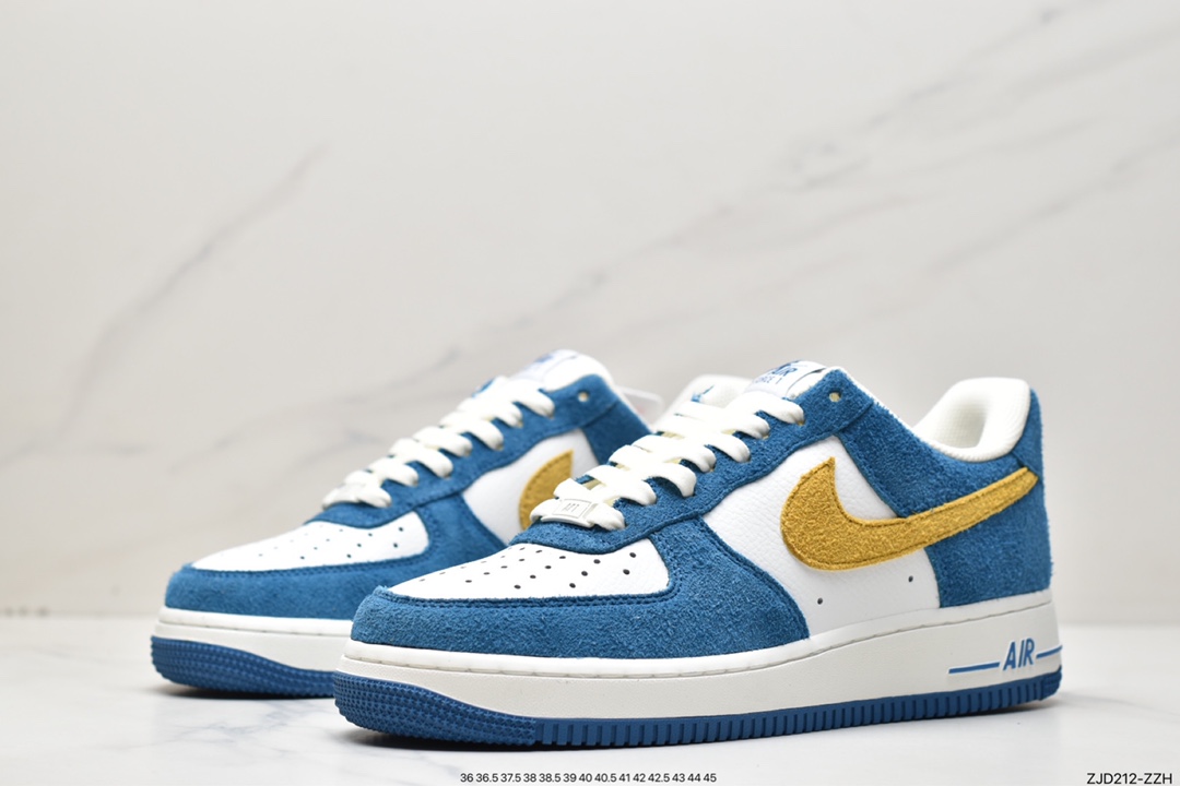 240 NK Air Force 1 空军一号BQ8988-103 麂皮蓝黄
