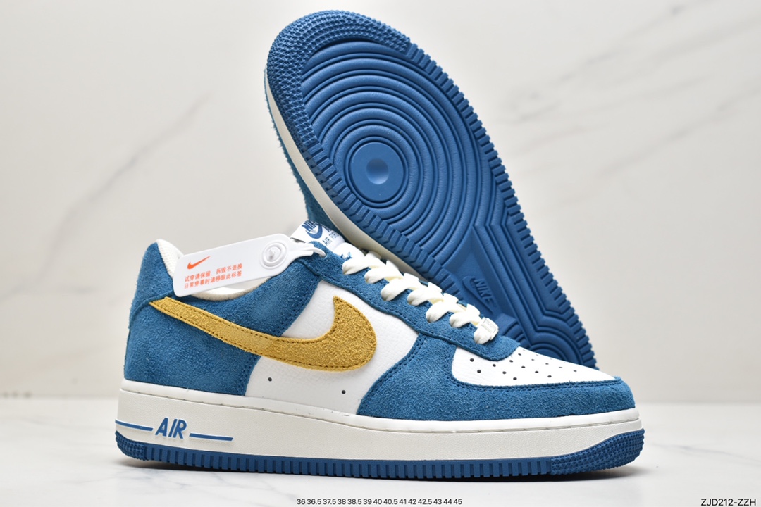 240 NK Air Force 1 空军一号BQ8988-103 麂皮蓝黄