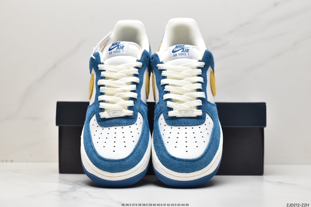 240 NK Air Force 1 空军一号BQ8988-103 麂皮蓝黄