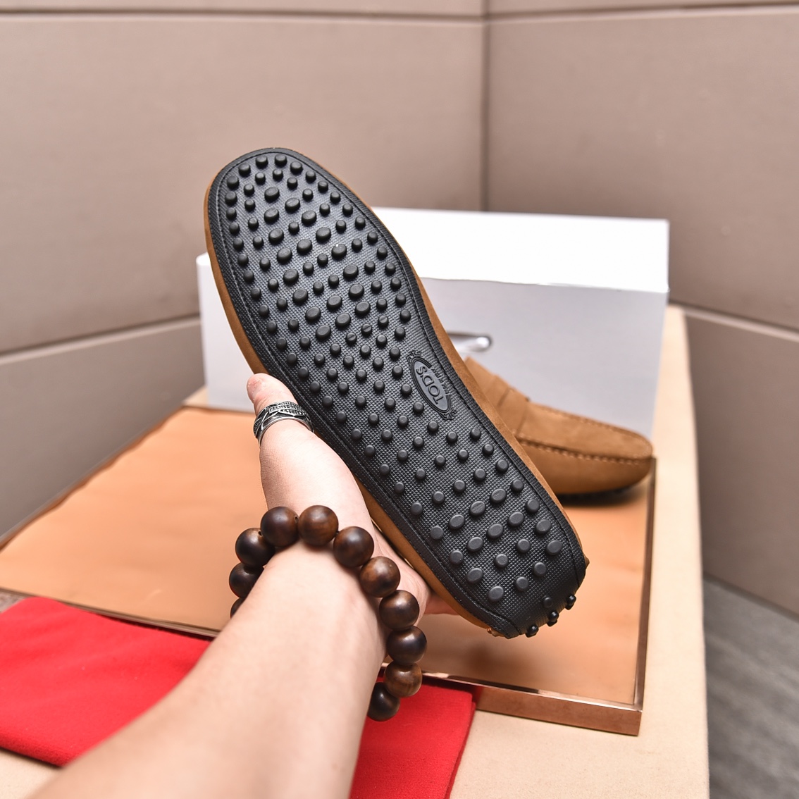 precio de fábrica [Tods] de los hombres de soja zapatos Contador sincronizado nuevo de alta calidad 