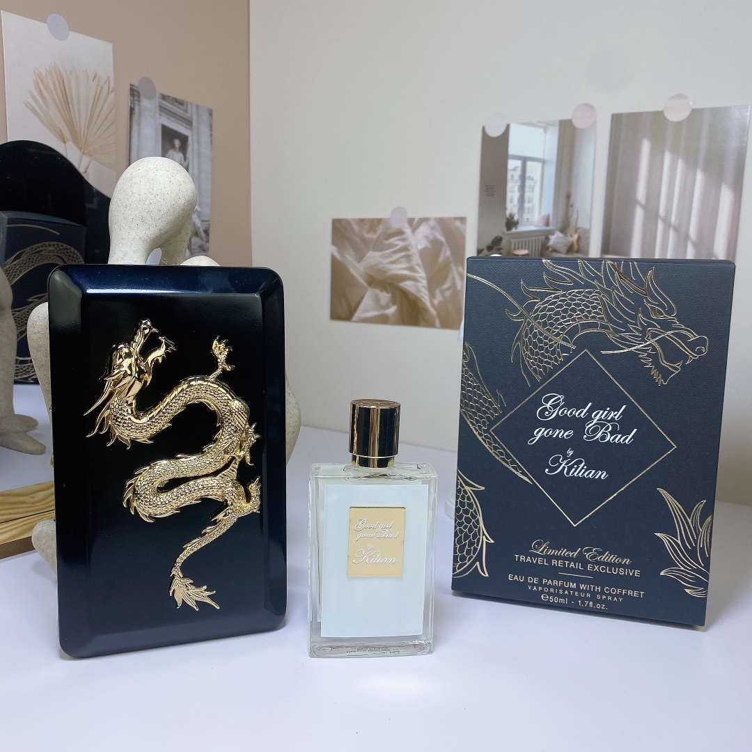 120. Perfume Kilian caja de regalo dorada 50ml Good Girl Gone Bad 🔜 Calidad uno a uno❗ Perfume Kilian caja de regalo d…