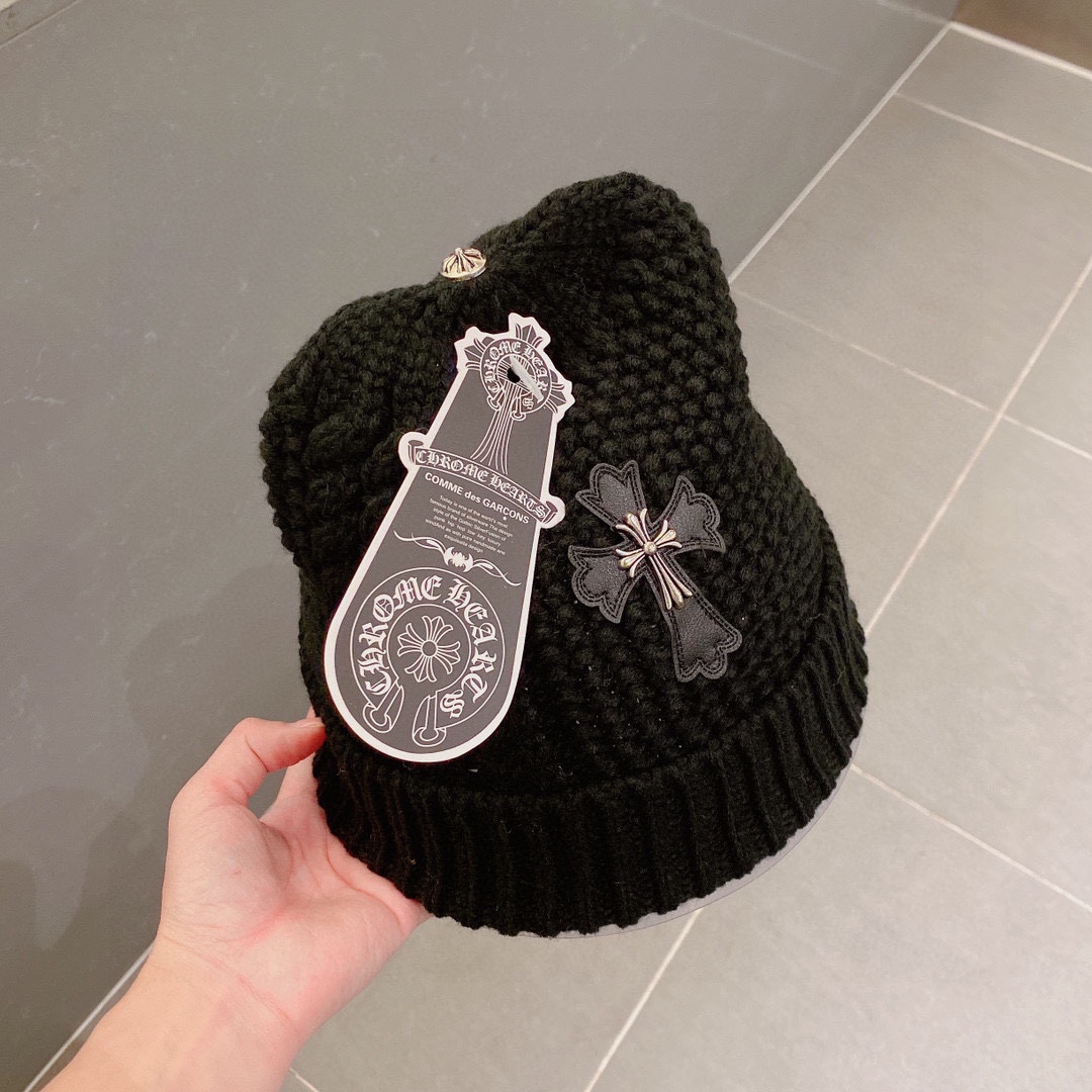 Chrome Hearts Copy
 Hats Knitted Hat Designer Wholesale Replica
 Black White Unisex Women Knitting