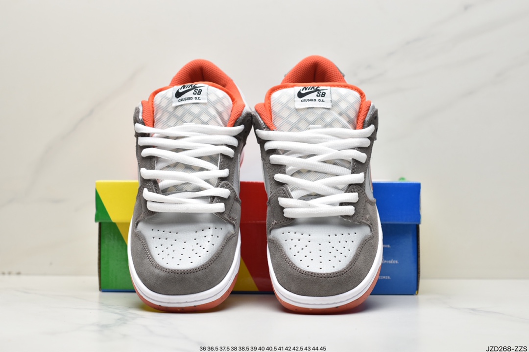 140 耐克Nike SB Dunk Low Pro 白棕橙复古低帮休闲运动滑板板鞋DH7782-001