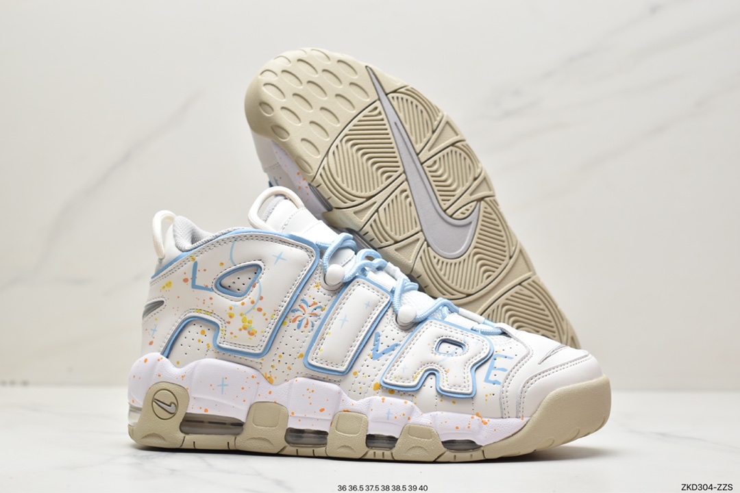 270 耐克 Nike Air More Uptempo 皮蓬大AIR 奶白DM1023-001
