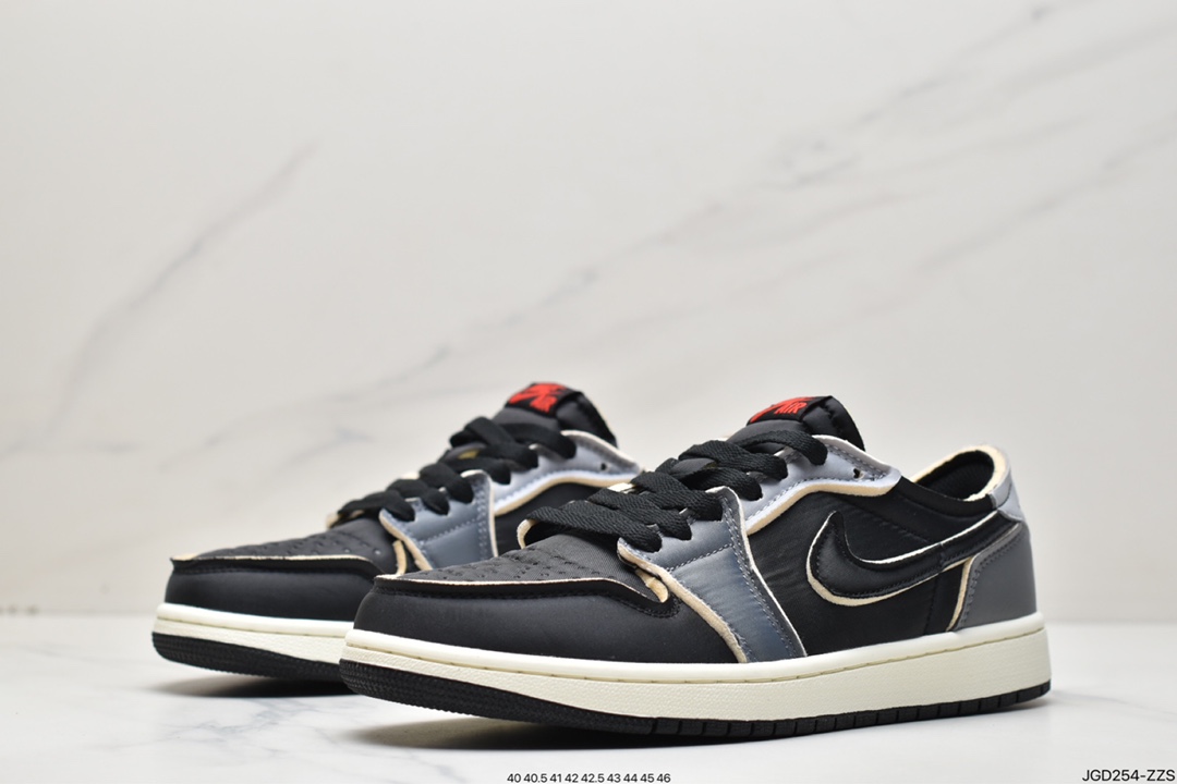 180 Air Jordan 1 Low 黑灰脚趾 AJ1乔1低帮休闲板鞋 DV0982-006