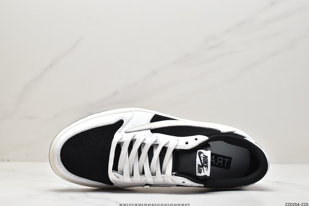 250 Air Jordan 1 Low OG 熊猫黑白倒勾 低帮 乔1 反向脚趾 DM7866-180