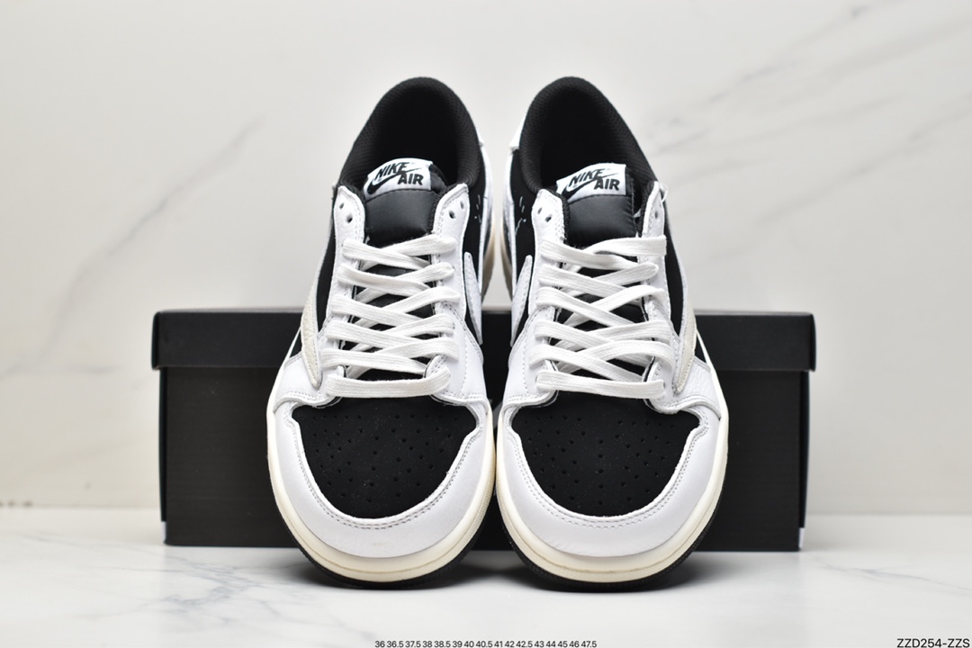 250 Air Jordan 1 Low OG 熊猫黑白倒勾 低帮 乔1 反向脚趾 DM7866-180