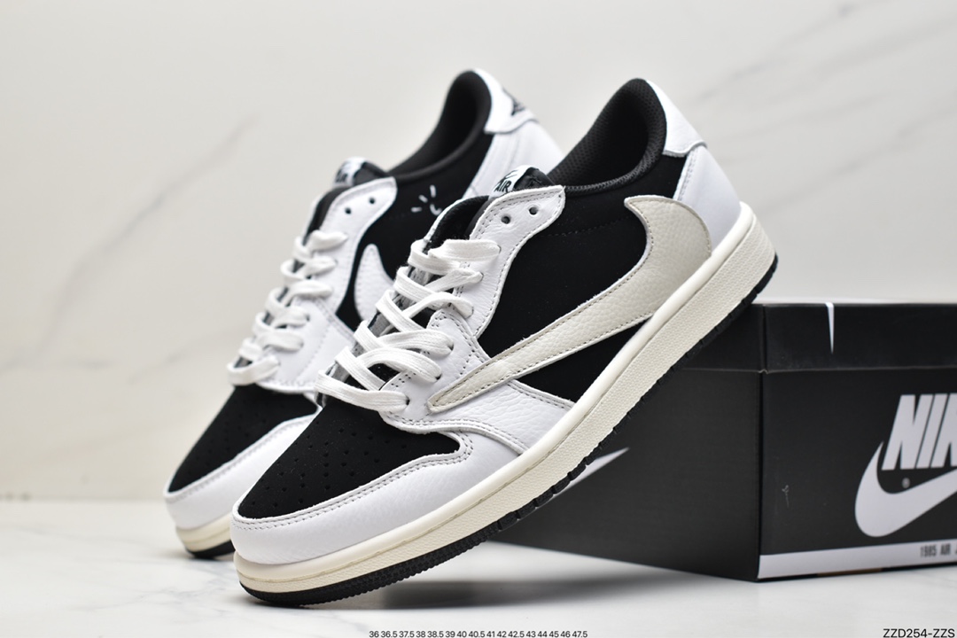 250 Air Jordan 1 Low OG 熊猫黑白倒勾 低帮 乔1 反向脚趾 DM7866-180