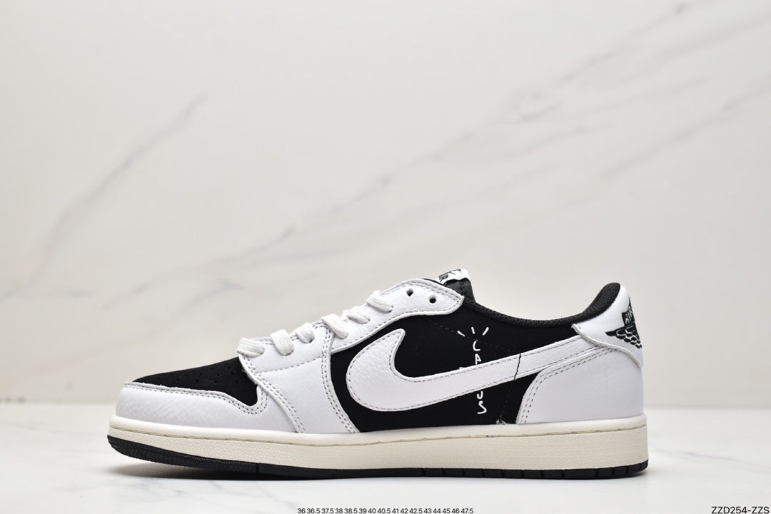 250 Air Jordan 1 Low OG 熊猫黑白倒勾 低帮 乔1 反向脚趾 DM7866-180