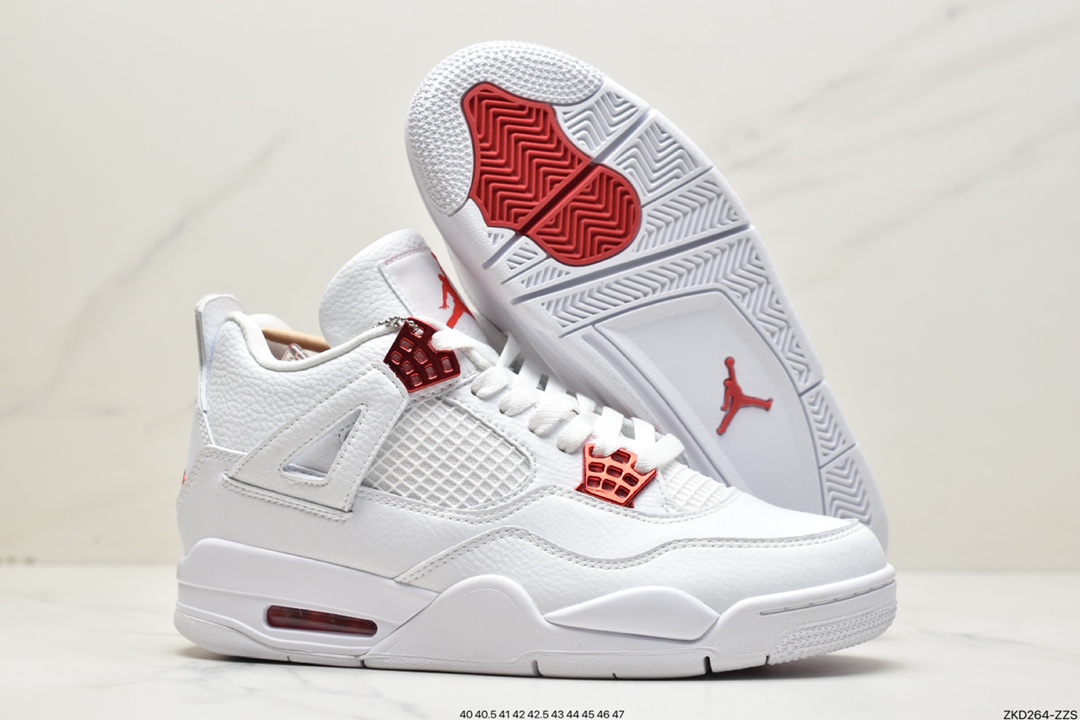 270 Nike Air Jordan 4 Retro OG”Fire Red”迈克尔·乔丹AJ4代中帮篮球鞋CT8527-112