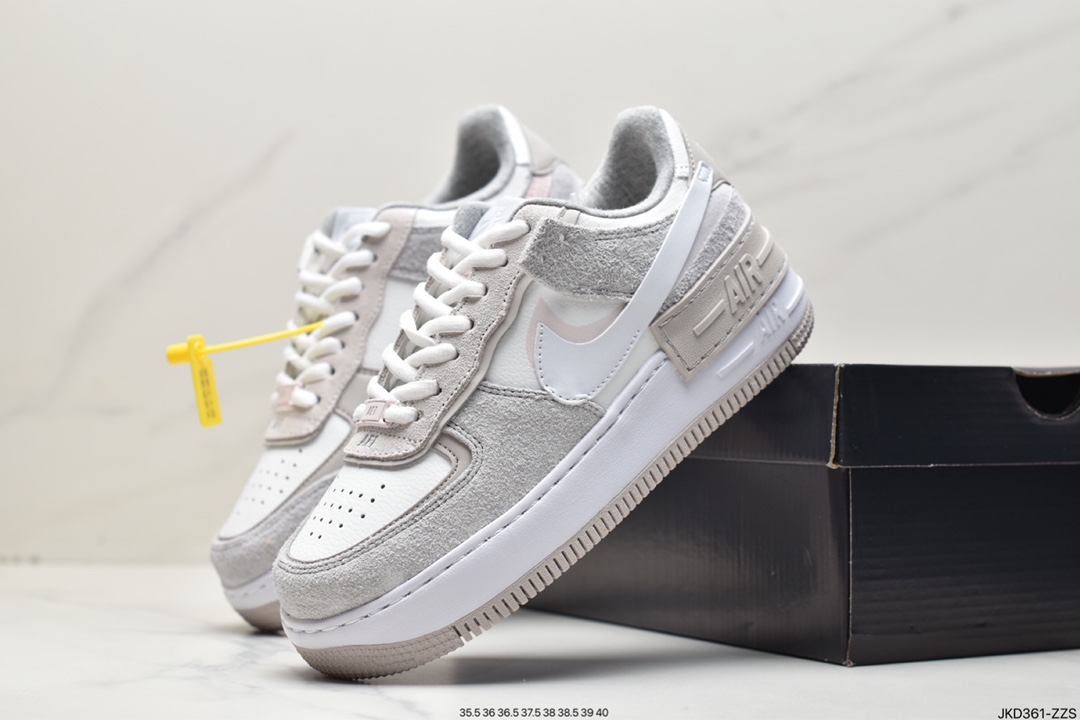 160 耐克Nike Air Force 1 Low Fur-Lined Shadow 灰褐 加绒 轻量增高低帮CT1985-700