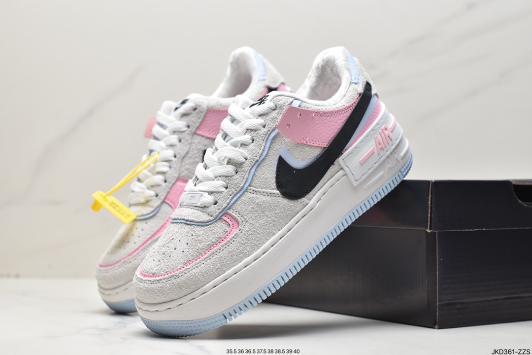 160 耐克Nike Air Force 1 Low Fur-Lined Shadow 灰褐 加绒 轻量增高低帮CT1985-700