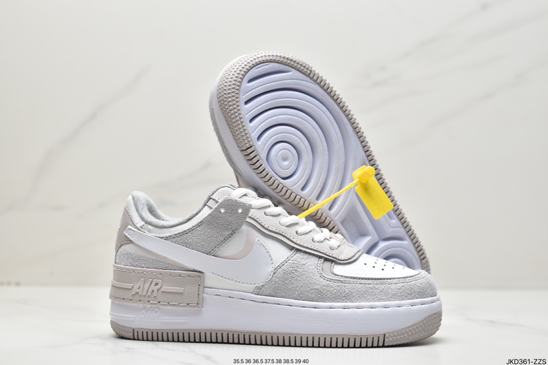 160 耐克Nike Air Force 1 Low Fur-Lined Shadow 灰褐 加绒 轻量增高低帮CT1985-700