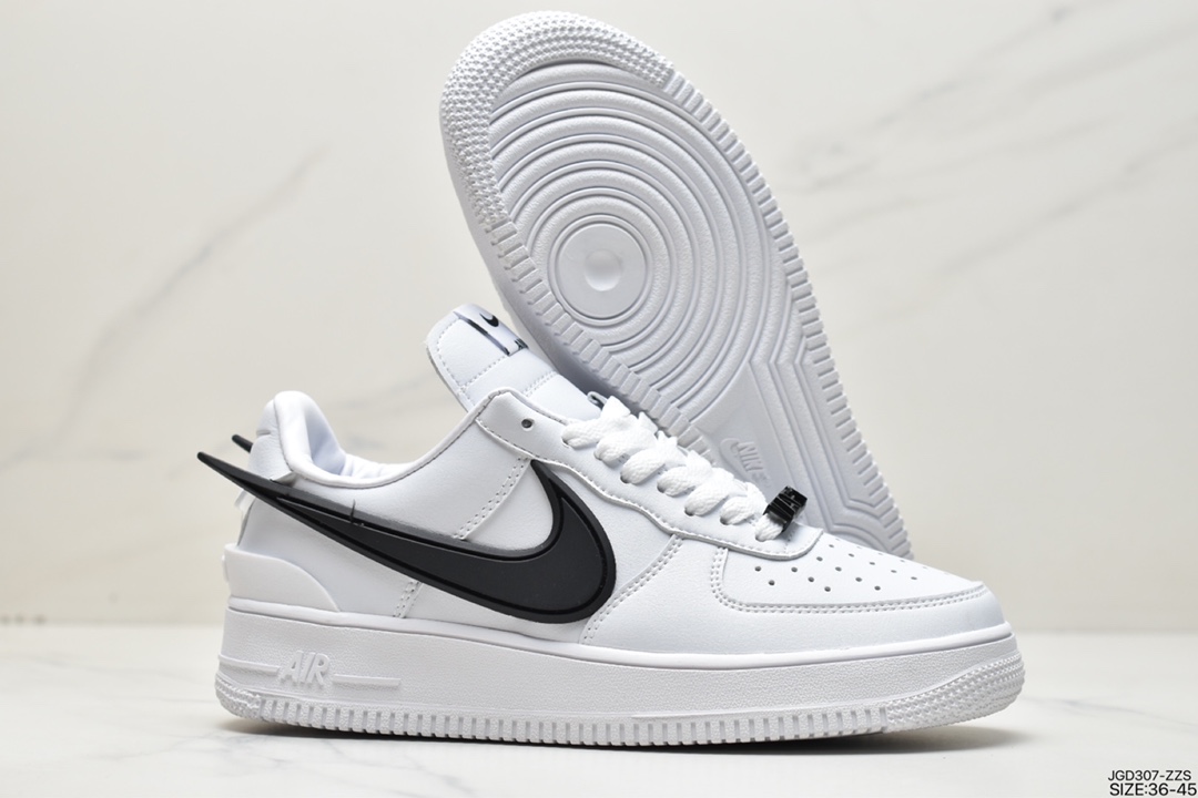 180 AMBUSH x Air Force 1 Low SP 埋伏系列 空军联名合作款“皮革黑白大钩” DV3464-001