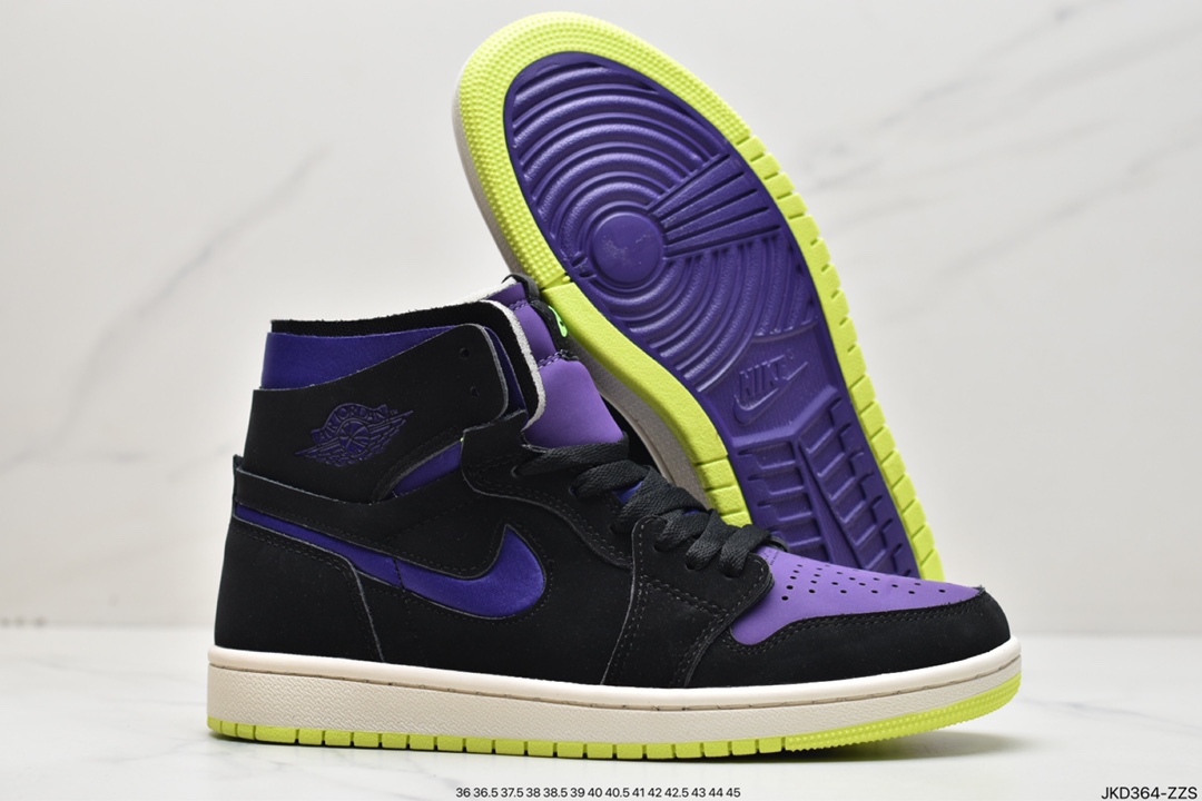 160 全新耐克Nike Air Jordan 1 Zoom Air CMFT WMNS”Lemon Venom” 致命毒液紫 CT0979-001
