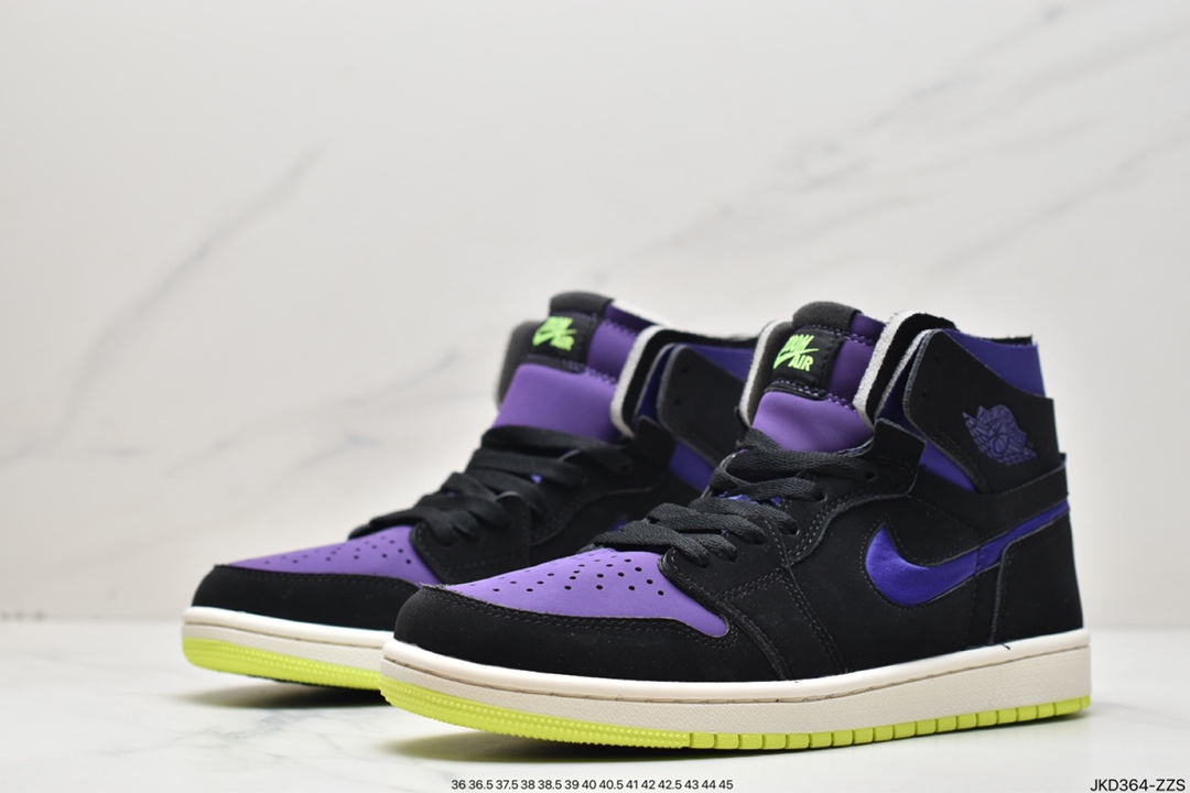 160 全新耐克Nike Air Jordan 1 Zoom Air CMFT WMNS”Lemon Venom” 致命毒液紫 CT0979-001