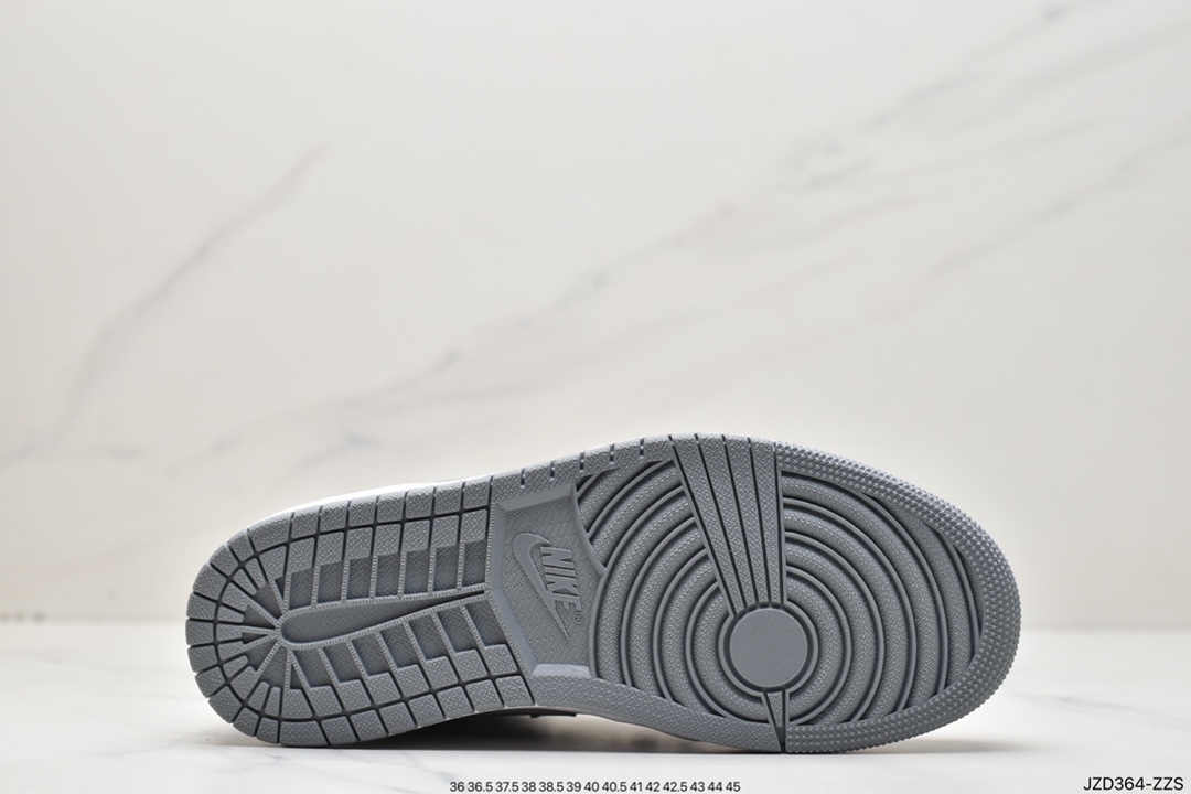 140 耐克Nike Wmns Air Jordan 1 Mid”Grey Sail”AJ1乔丹一代中帮经典复古文化休闲运动篮球鞋BQ6472-115