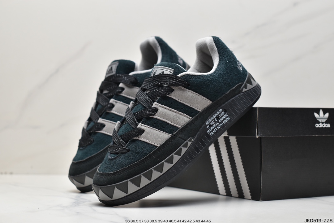 Atmos x Adidas Adimatic Low Matic series low help retro shark bread casual sports leisure skateboard shoes HP6770