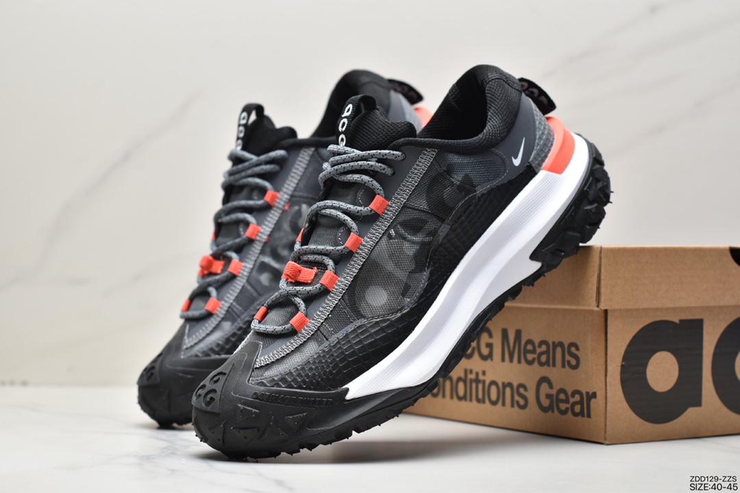 230 NIKE ACG Mountain Fly 2 Low”Black/White/Grey/Red”ACG山脉2代系列低帮运动鞋DV7903-104