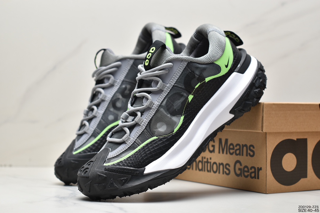 230 NIKE ACG Mountain Fly 2 Low”Black/White/Grey/Red”ACG山脉2代系列低帮运动鞋DV7903-104