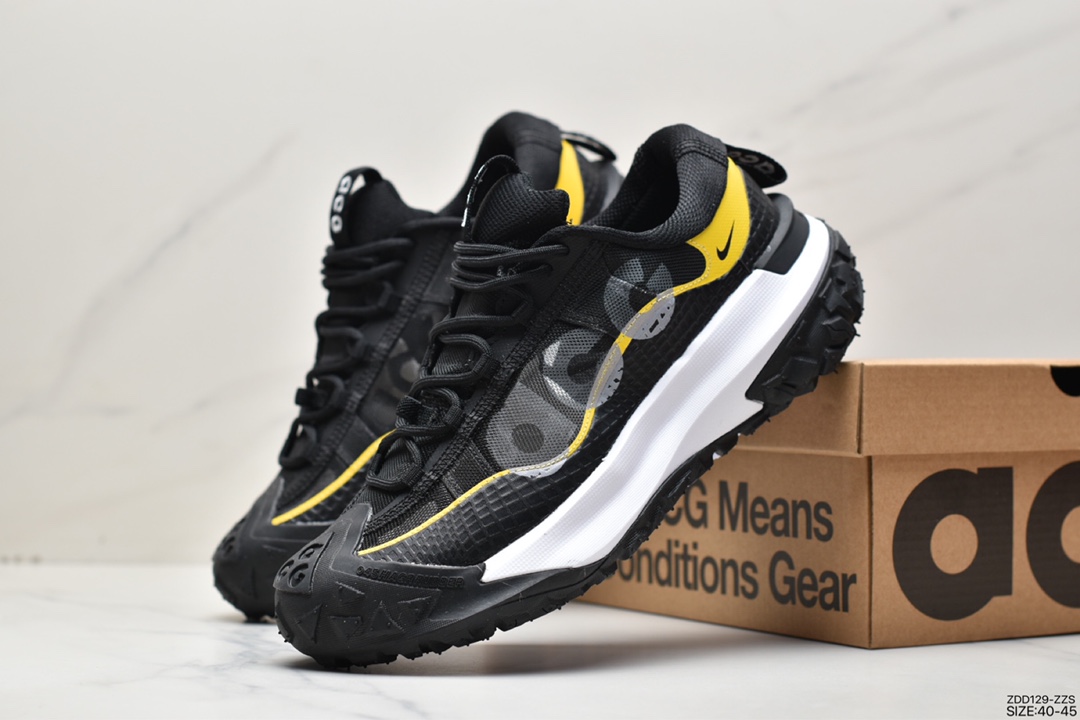 230 NIKE ACG Mountain Fly 2 Low”Black/White/Grey/Red”ACG山脉2代系列低帮运动鞋DV7903-104