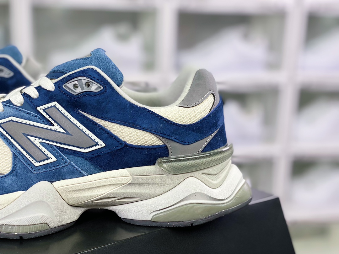 Concepts x NB 9060 ”Indigo” series retro all-match daddy style casual sports running shoes ”navy blue gray rice” U9060IND