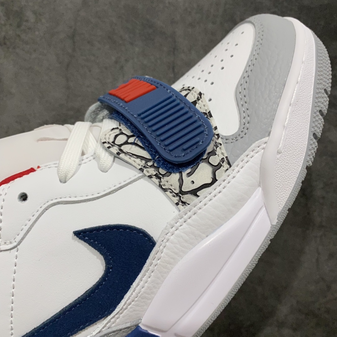 [N version] The strongest pure original Air Jordan Legacy AJ312 low-top white and blue CD7069-104