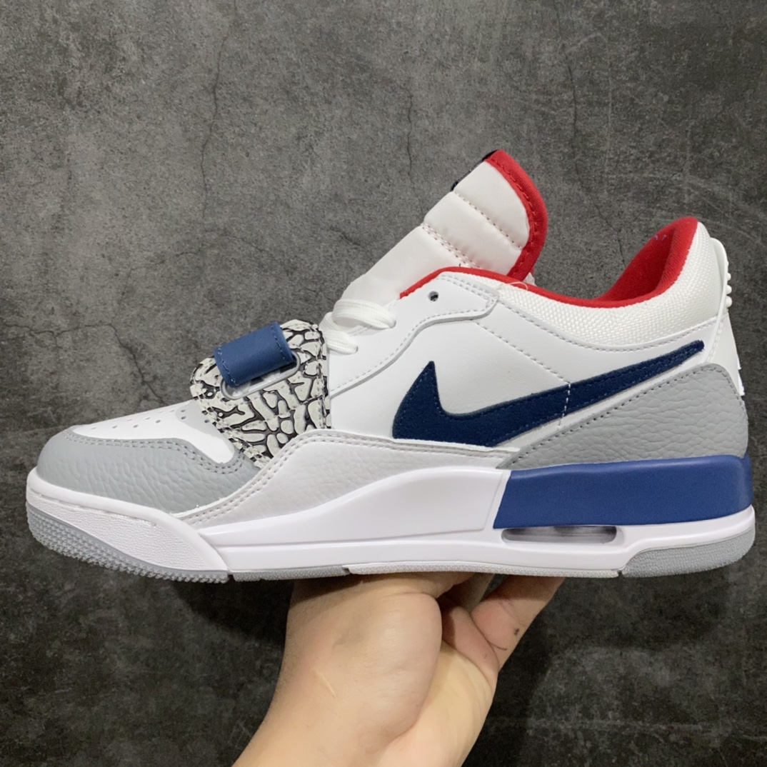 [N version] The strongest pure original Air Jordan Legacy AJ312 low-top white and blue CD7069-104