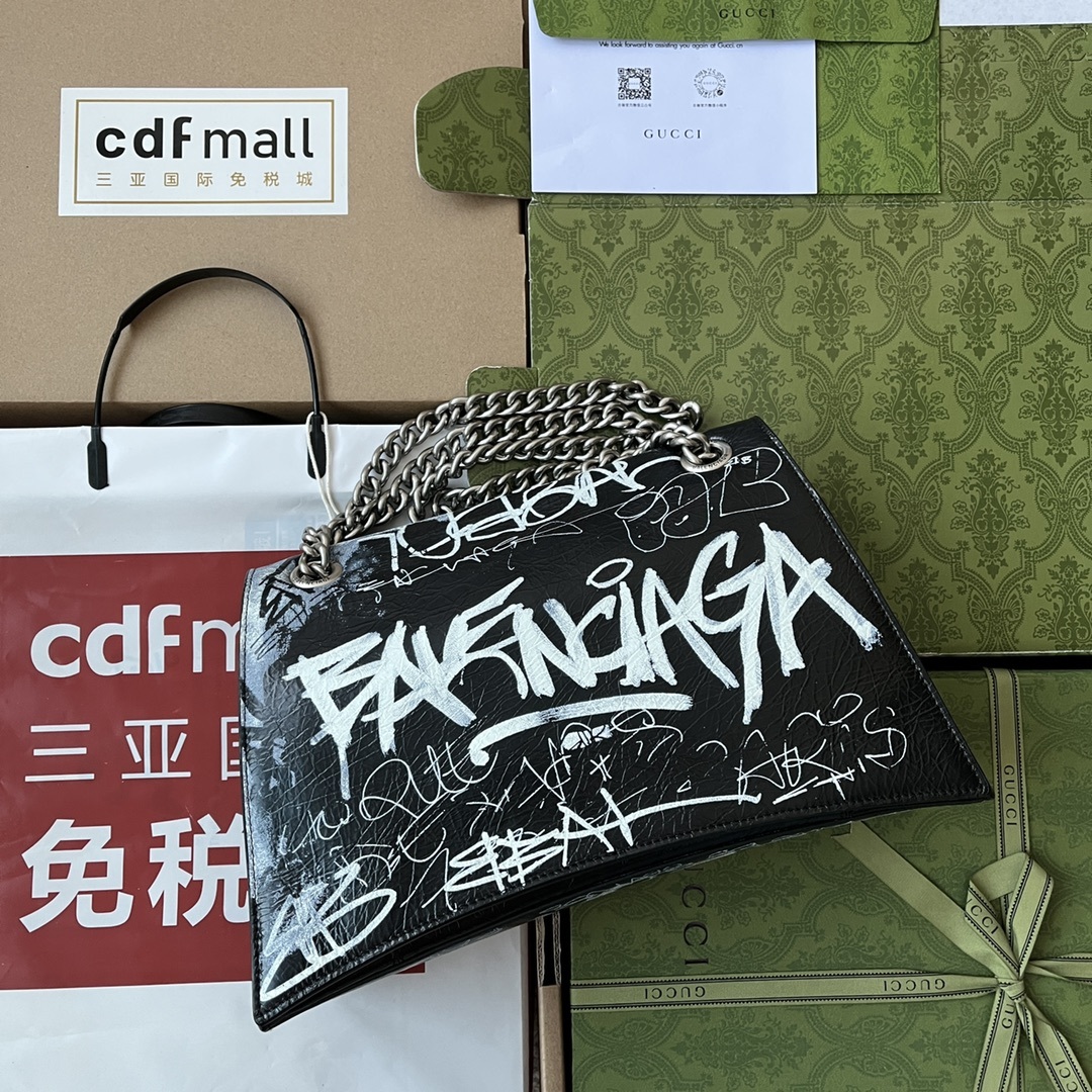 原厂皮配Cdfmall三亚免税店手提袋来自巴黎世家22年秋冬系列Crush气场强大的实用型大包包强势回归
