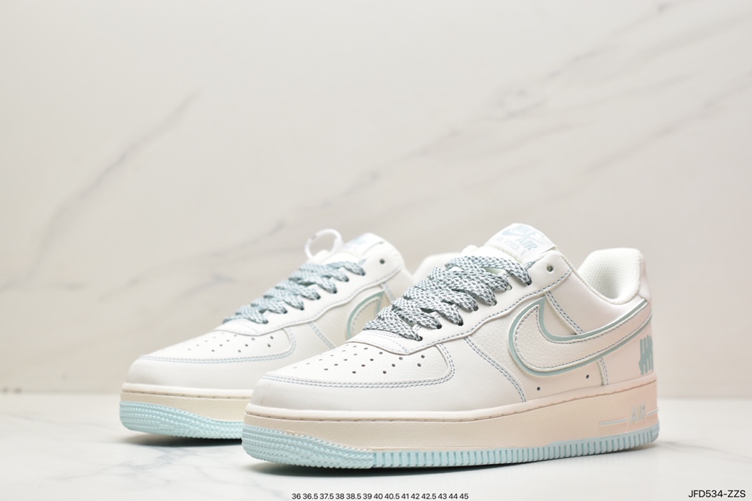 170 洛杉矶潮牌店限量发售 Undefeated x Nike Air Force 1 Low 冰蓝色 HL5696-789