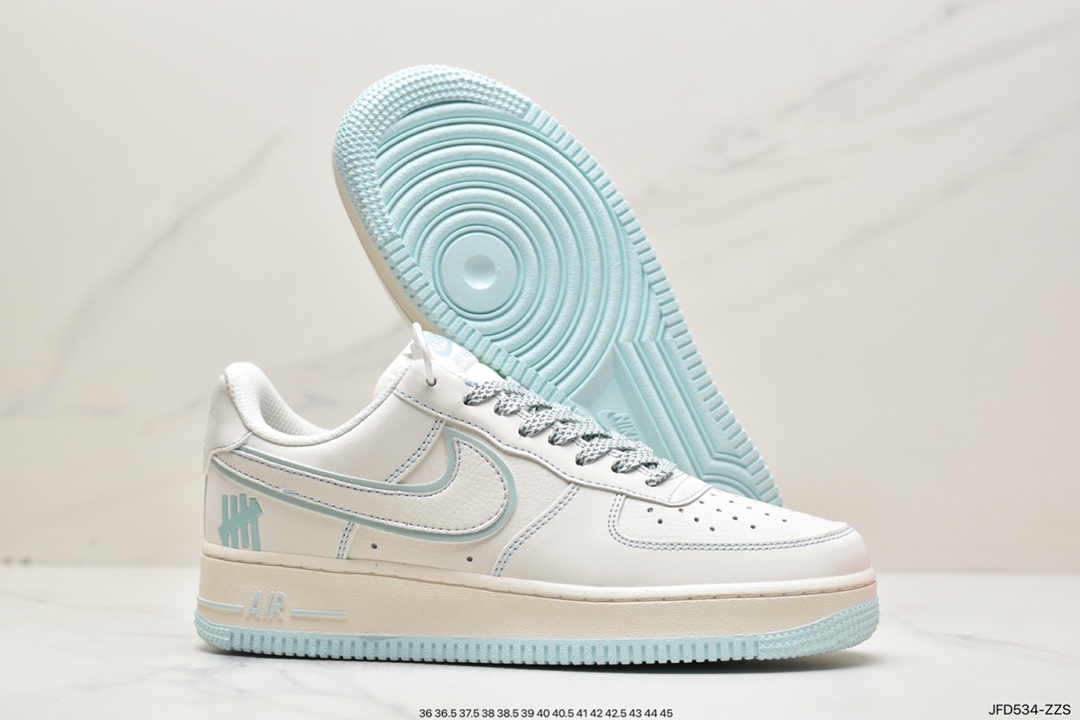 170 洛杉矶潮牌店限量发售 Undefeated x Nike Air Force 1 Low 冰蓝色 HL5696-789
