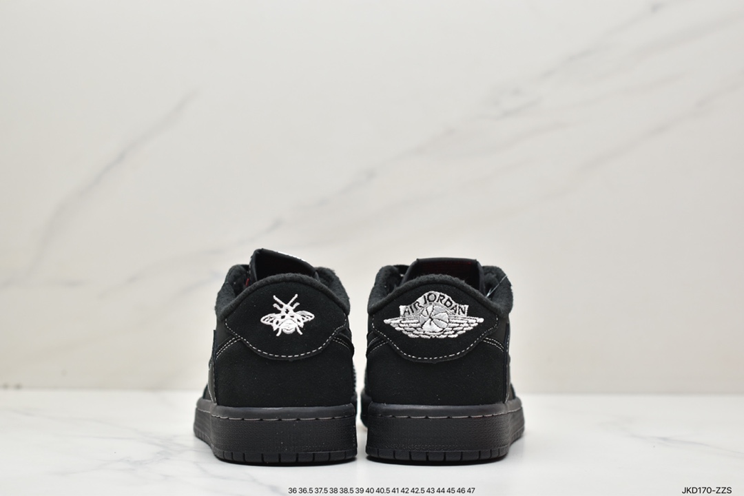 160 Travis Scott x Air Jordan 1 Low OG TS ” Black/Phantom ” 黑武士篮球鞋 DM7866-001