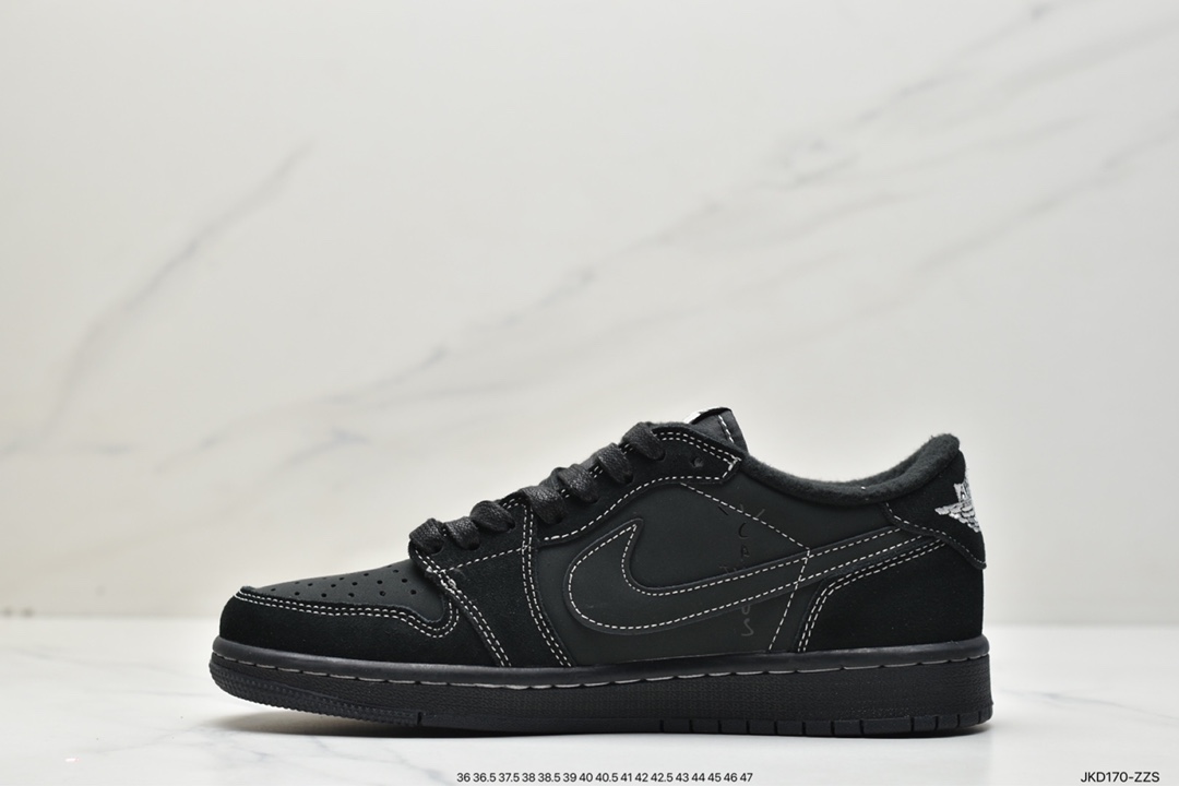 160 Travis Scott x Air Jordan 1 Low OG TS ” Black/Phantom ” 黑武士篮球鞋 DM7866-001