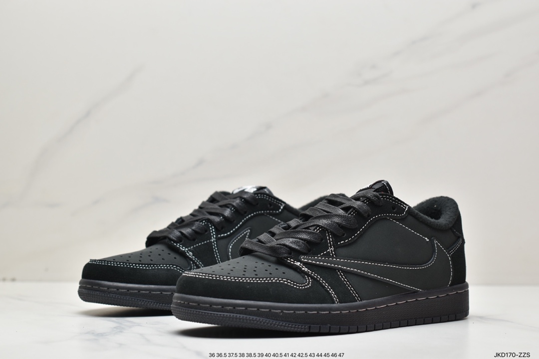160 Travis Scott x Air Jordan 1 Low OG TS ” Black/Phantom ” 黑武士篮球鞋 DM7866-001