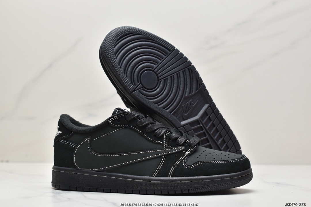 160 Travis Scott x Air Jordan 1 Low OG TS ” Black/Phantom ” 黑武士篮球鞋 DM7866-001