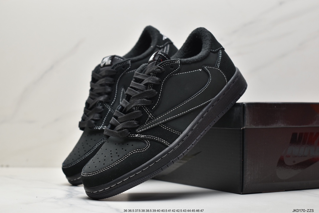 160 Travis Scott x Air Jordan 1 Low OG TS ” Black/Phantom ” 黑武士篮球鞋 DM7866-001