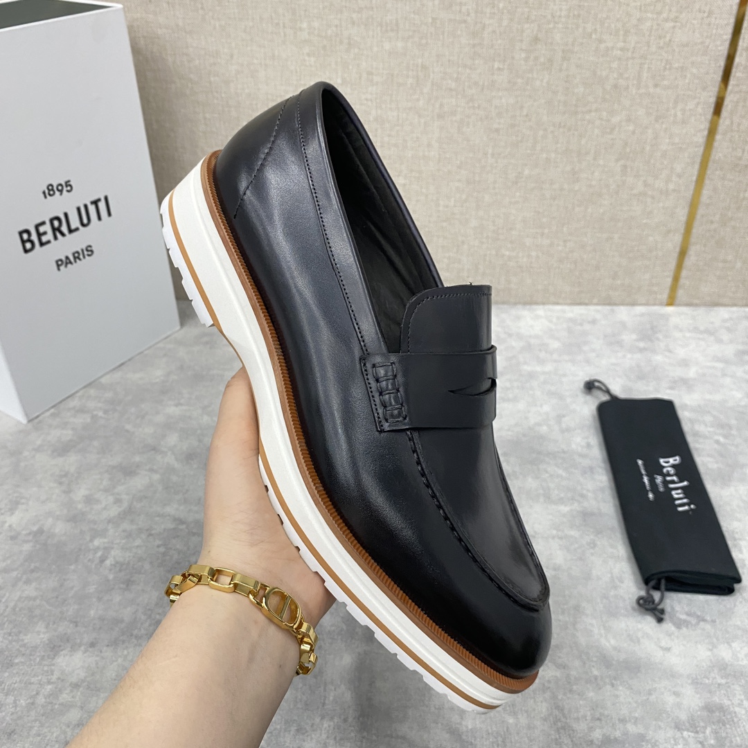 Berlut*布鲁提新品乐福鞋官方特