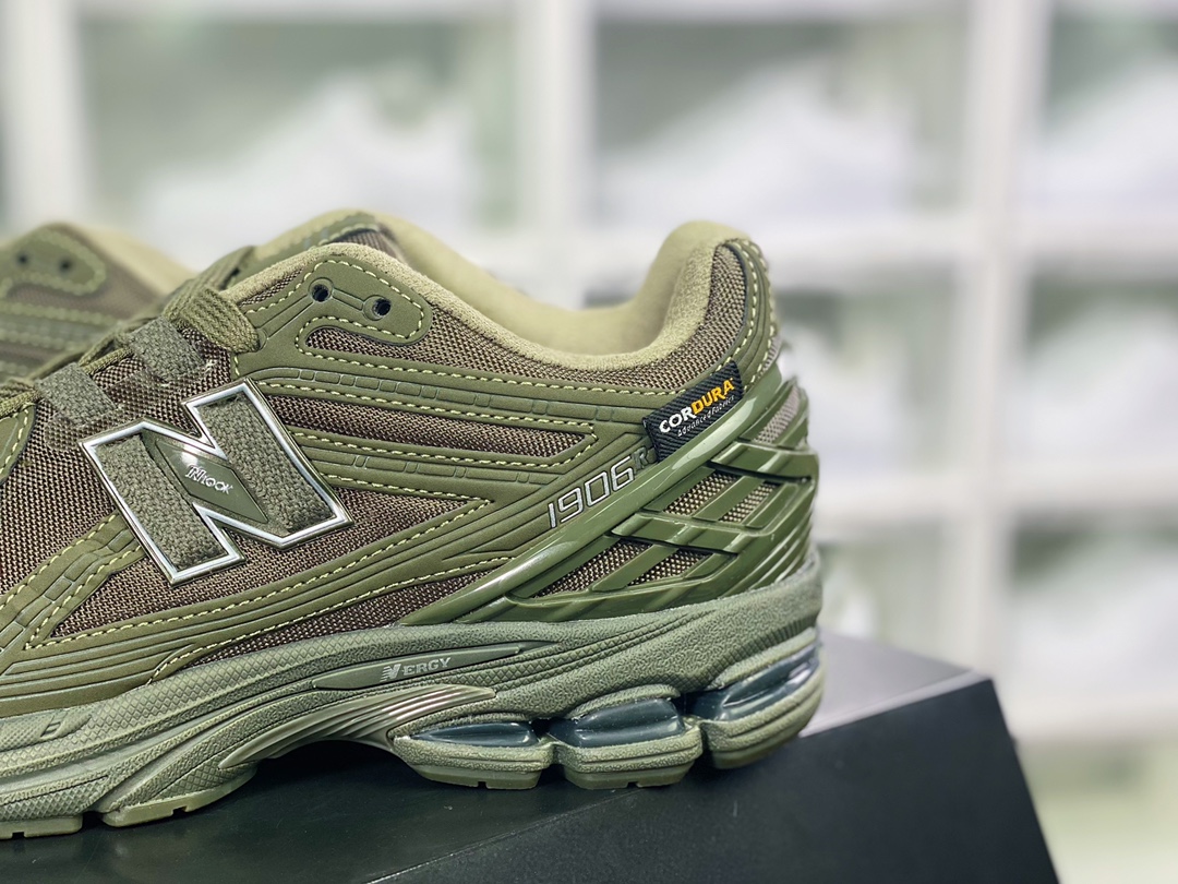 NB M1906R Series Retro Daddy Style Casual Sports Jogging Shoes ”Mesh Dark Army Green” M1906RS