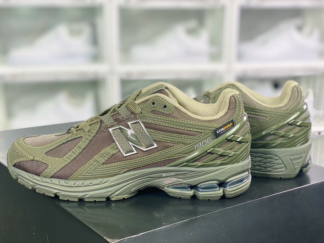 NB M1906R Series Retro Daddy Style Casual Sports Jogging Shoes ”Mesh Dark Army Green” M1906RS