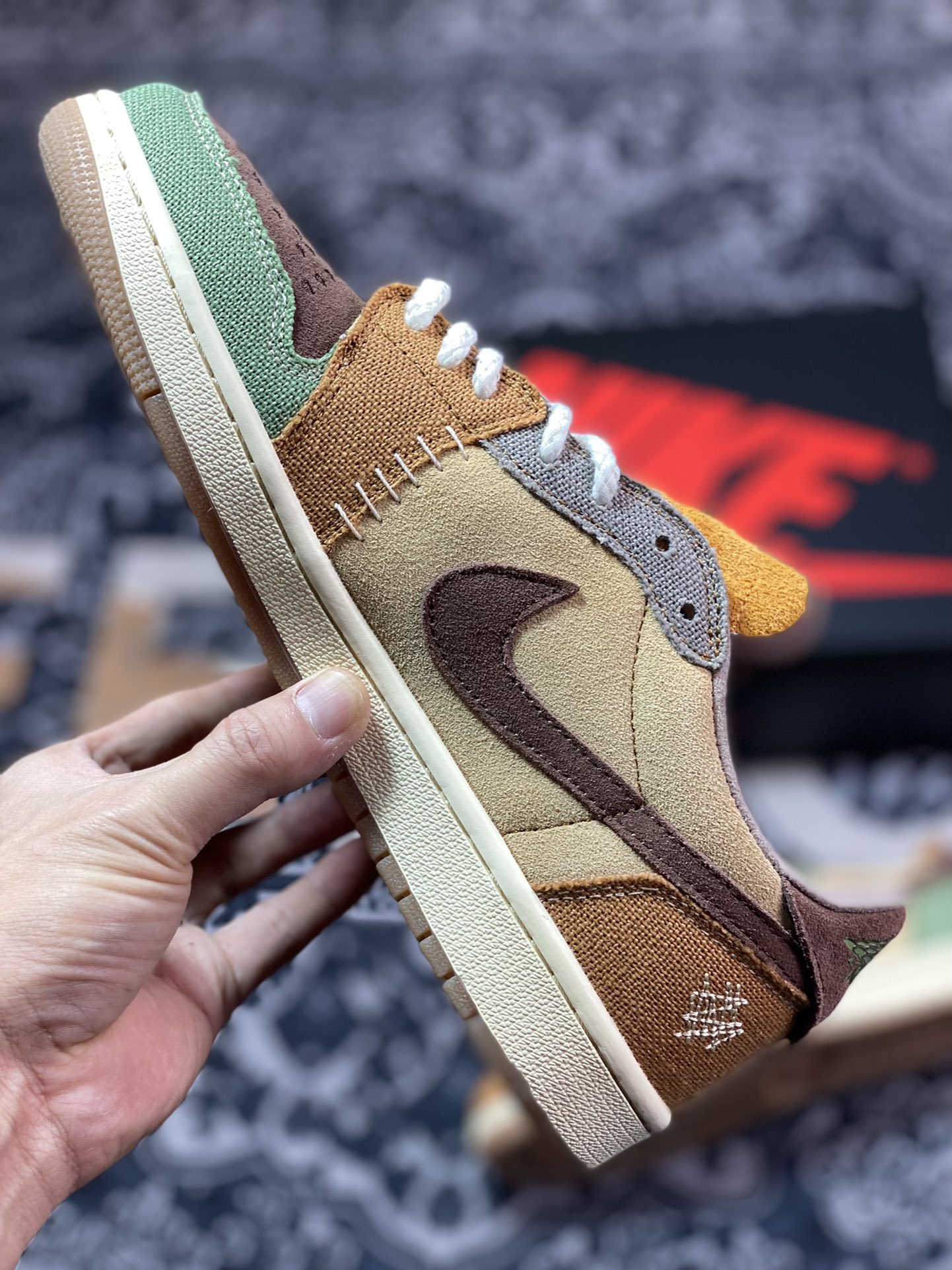 200 Zion Williamson x Air Jordan 1 Low 联名巫毒棕色 DZ7292-200