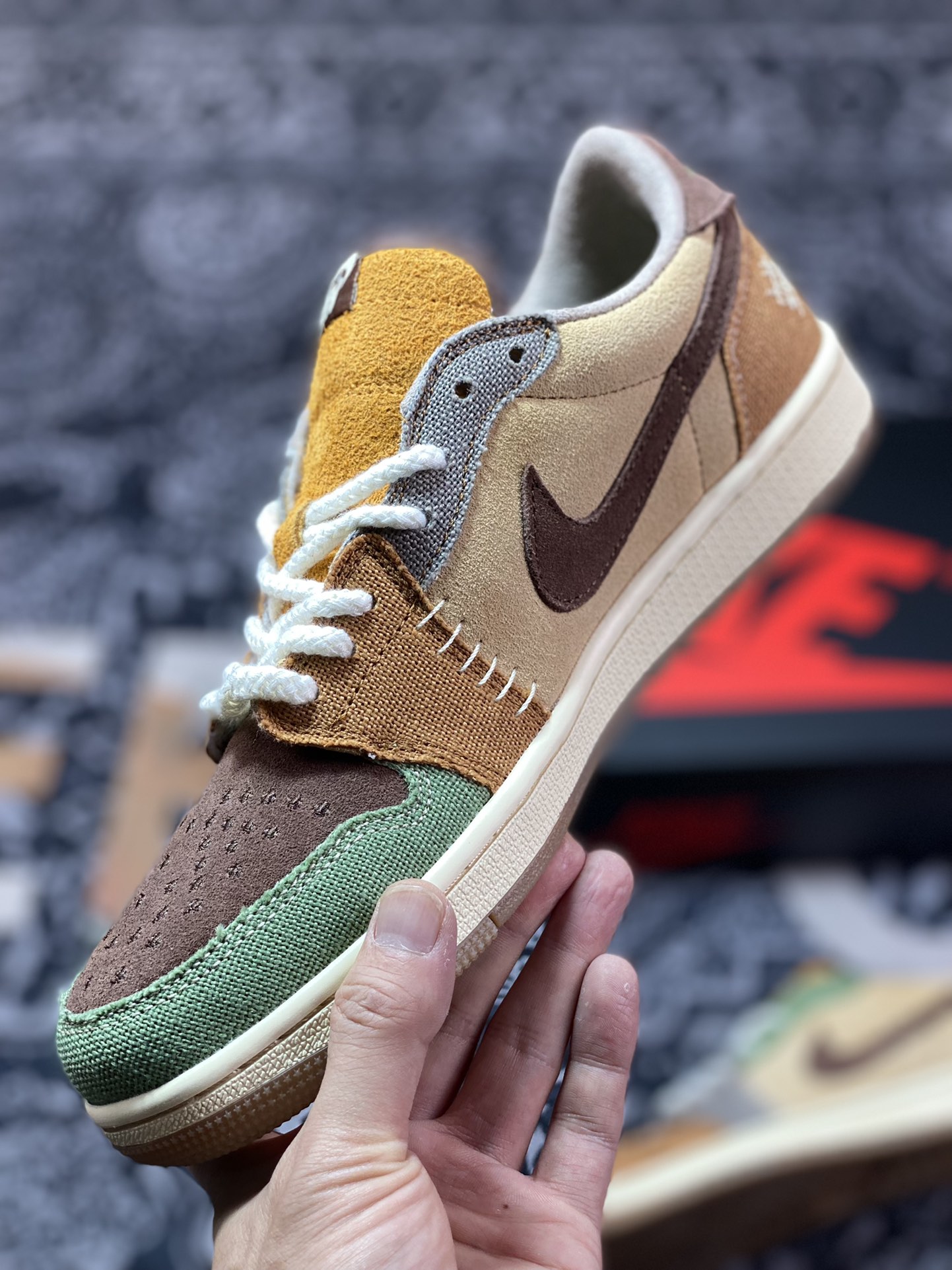 200 Zion Williamson x Air Jordan 1 Low 联名巫毒棕色 DZ7292-200