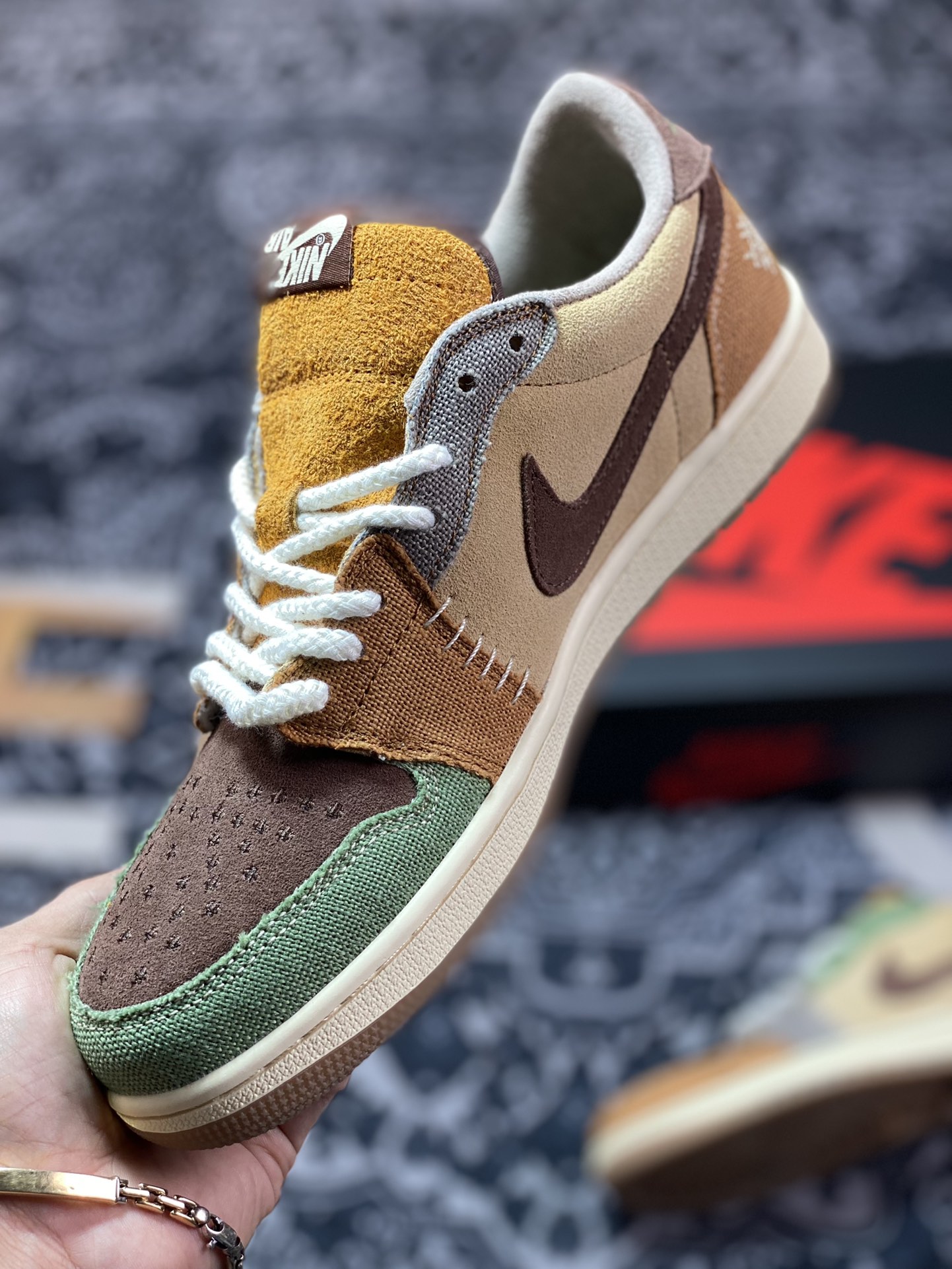 200 Zion Williamson x Air Jordan 1 Low 联名巫毒棕色 DZ7292-200