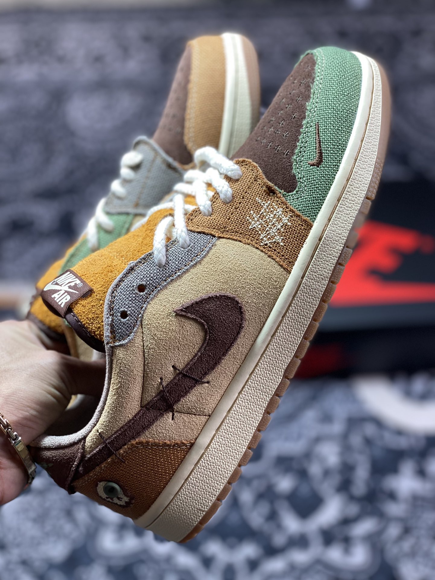 200 Zion Williamson x Air Jordan 1 Low 联名巫毒棕色 DZ7292-200